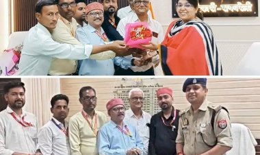 रायबरेली-राष्ट्रीय पत्रकार सुरक्षा परिषद के पदाधिकारियों ने अधिकारियों से की शिष्टाचार भेंट