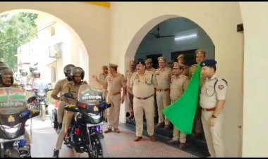 रायबरेली-पुलिस व्यवस्था को मिलेगी रफ्तार, एसपी ने 6 नई बाइक पीआरवी को दिखाई हरी झंडी