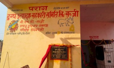 रायबरेली सब्जी गांव में दुग्ध संग्रह केंद्र का हुआ उद्घाटन