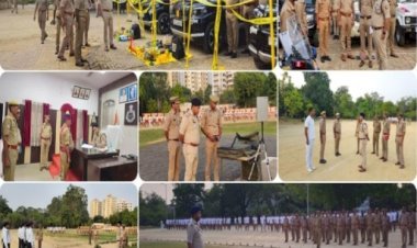 रायबरेली एसपी द्वारा साप्ताहिक परेड का किया गया निरीक्षण