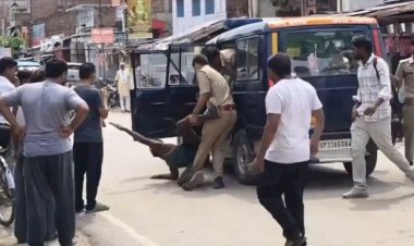 रायबरेली-ड्राइवर ने पुलिस पर मारपीट करने का लगाया आरोप,वीडियो हुआ वायरल
