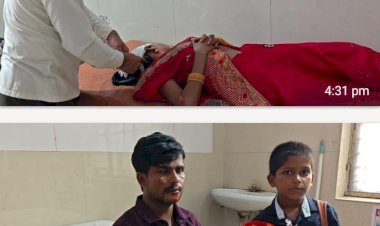 रायबरेली अनियंत्रित बाइक फिसलकर खाई में गिरी, दंपति समेत 10 वर्षीय बालक घायल
