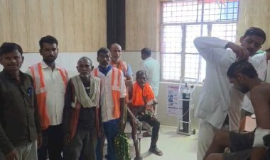 रायबरेली तेज रफ्तार कार की टक्कर से आठ मजदूर घायल, किया गया इलाज