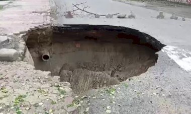 रायबरेली में एक माह पहले बनी करोड़ों की सड़क धंसी, जांच में सीवर पाइपलाइन लीकेज आई सामने