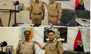 रायबरेली: दो उपनिरीक्षक बने निरीक्षक, एसपी ने वर्दी पर स्टार लगाकर किया सम्मानित