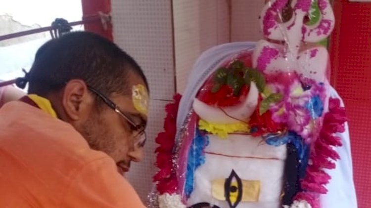 कोरोना महामारी को खत्म करने को लेकर किया गया रूद्राभिषेक