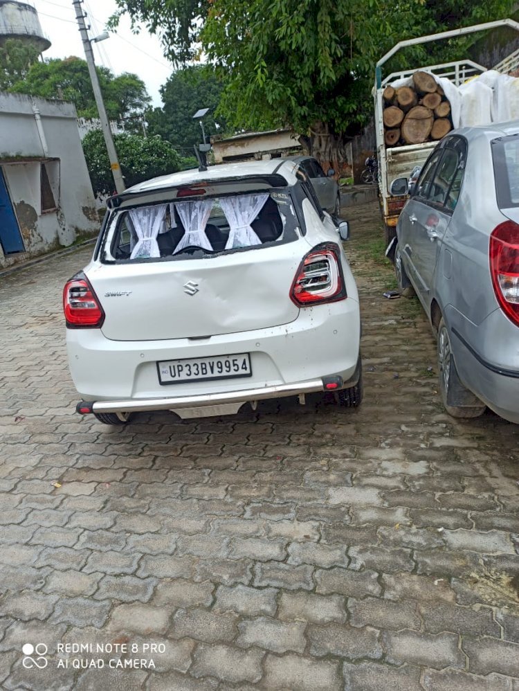 Raibareli-हमलावरों ने रिटायर फौजी की गाड़ी छतिग्रस्त कर तमंचे से जानलेवा हमला किया