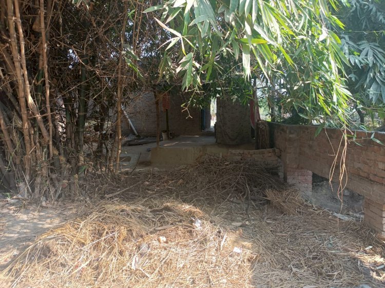 Raibareli-गरीब महिला के दरवाजे पर घूरा लगाकर दबंगों ने बंद किया उसके घर का रास्ता।