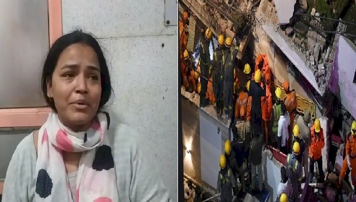 मलबे से निकाली गई घायल महिला बोली- अपॉर्टमेंट में चल रहा था मेंटेनेंस का काम, ड्रिल होने से हिलती थी पूरी बिल्डिंग !