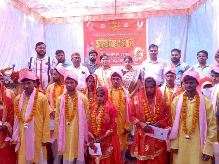 Raibareli-मुख्यमंत्री सामूहिक विवाह में 101 जोड़ो का विवाह सम्पन्न