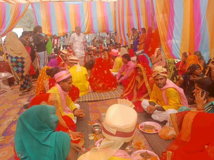 Raibareli-मुख्यमंत्री सामूहिक विवाह योजना में 43 जोड़ों  की शादी कराई गई