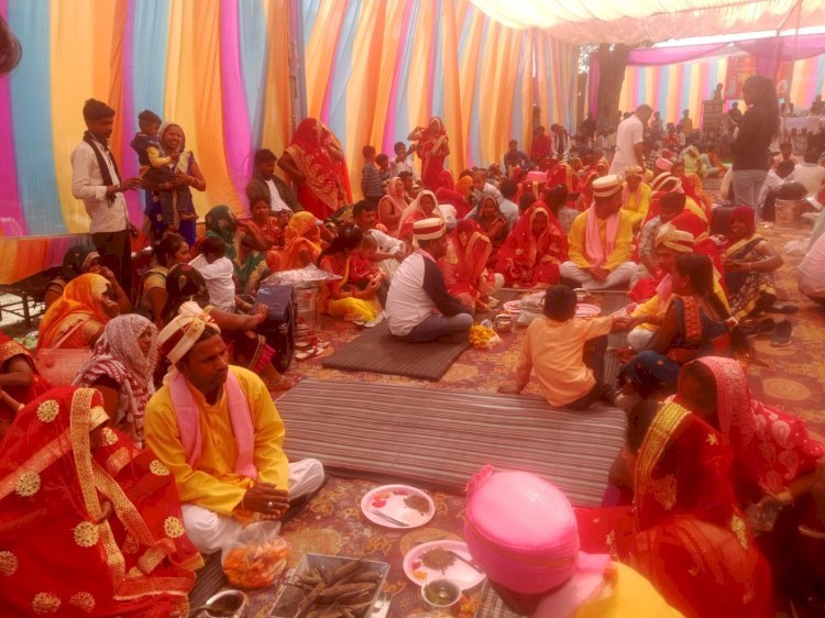 Raibareli-मुख्यमंत्री सामूहिक विवाह में 131 जोड़ो का विवाह सम्पन्न