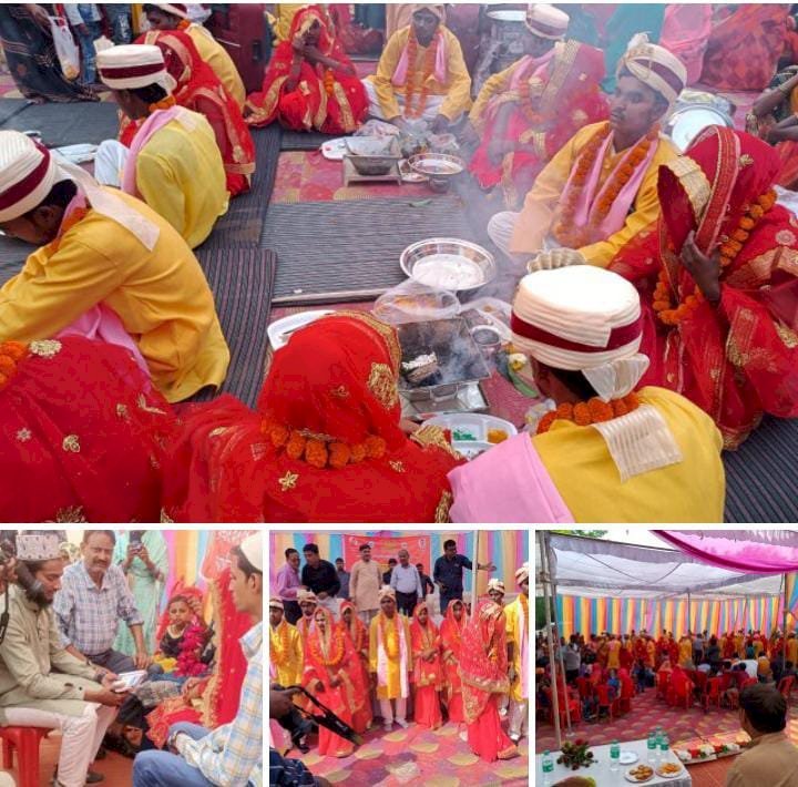 रायबरेली-मुख्यमंत्री सामूहिक विवाह कार्यक्रम हुआ संपन्न,27 जोड़ो ने एक दूसरे के गले में डाला वर माला