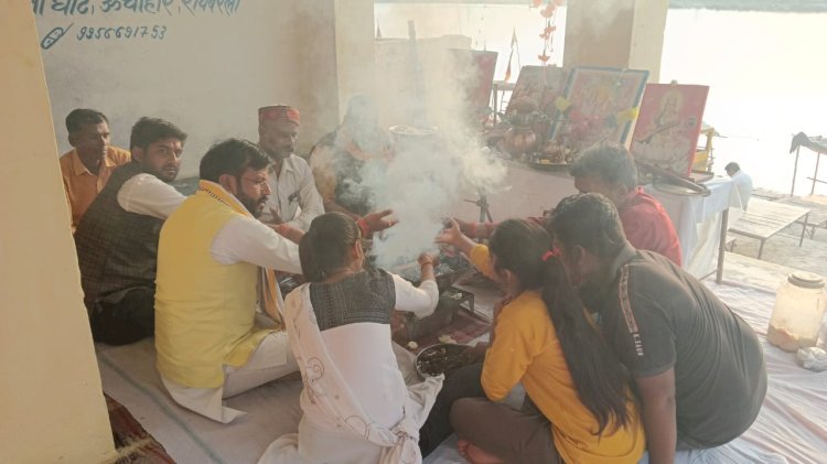 रायबरेली-रामनवमी पर रामचरितमानस के पाठ वा हुआ हवन पूजन,,,,