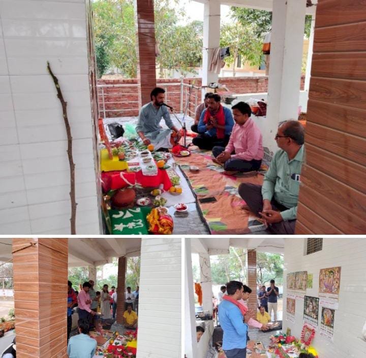 रायबरेली-तहसीलदार ने गंगा घाट पर कराया पूजन पाठ,,,,