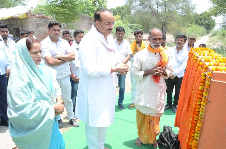 Raibareli-राज्यमंत्री (स्वतंत्र प्रभार) दिनेश प्रताप सिंह ने तीन निर्माण कार्यो का किया शिलान्यास