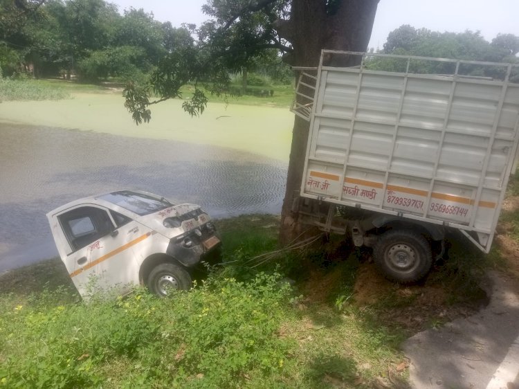 रायबरेली-अनियंत्रित पिकप पेड़ से टकराकर हुआ क्षतिग्रस्त,,,