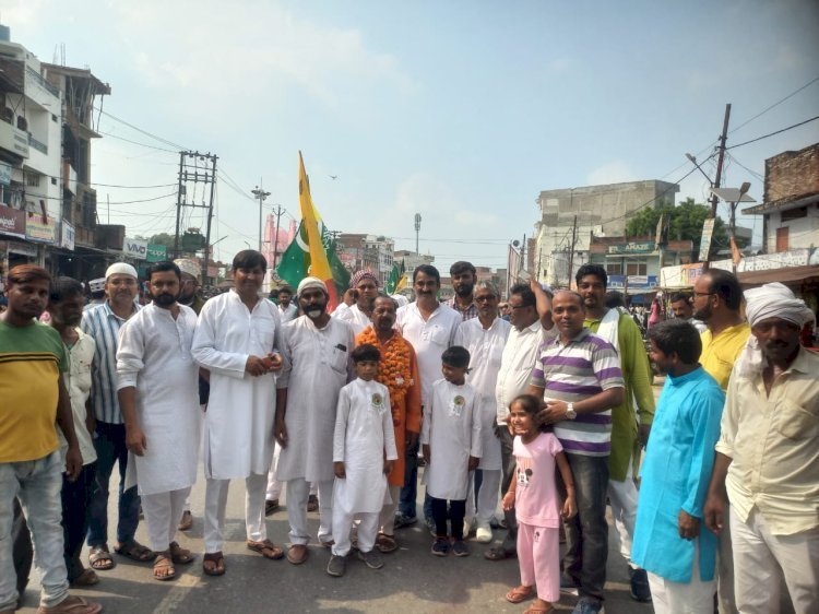 रायबरेली-जुलूस ए मोहम्मदी में उमड़ी भारी भीड़,,,,
