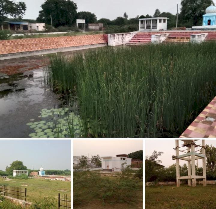 रायबरेली-पट्टी रहस कैथवल में सगरा व हनुमान मंदिर की सौंदर्यकरण में महा भ्रष्टाचार जाने कैसे,,,,?