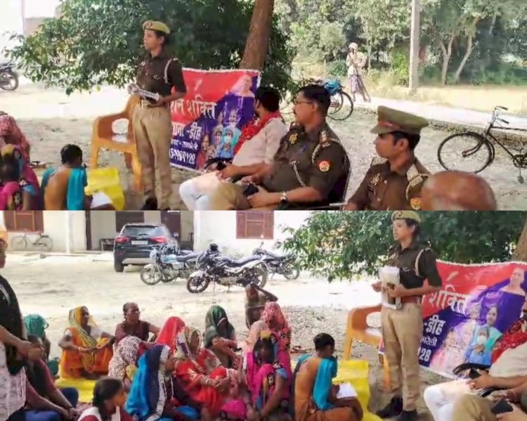 Raibareli-सार्वजनिक स्थानों पर जाकर महिलाओं व बालिकाओ को किया जागरूक