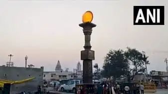 धर्म पथ पर लगाए जा रहे सूर्य स्तम्भ, भगवान श्रीराम के सूर्यवंशी होने का होगा प्रतीक