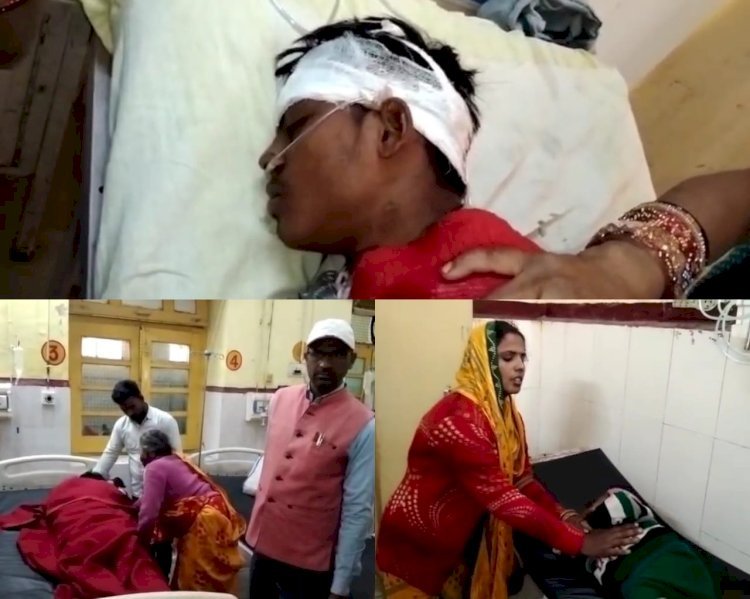 सड़क हादसे में चार लोग गंभीर रूप से घायल