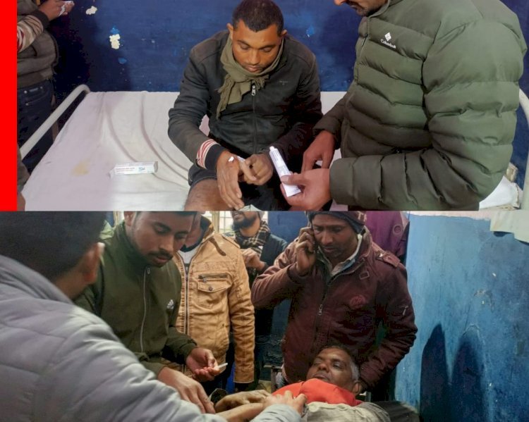 Raibareli-दो बाइकों की टक्कर में तीन घायल, एक जिला अस्पताल रेफर