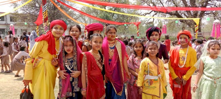 Raibareli-निमिषा कॉन्वेंट स्कूल में धूम धाम से मनाया गया होली का त्योहार -