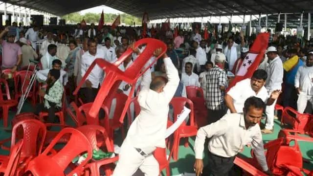 रांची में INDIA की महारैली में हंगामा,आपस मे भिड़े कार्यकर्ता