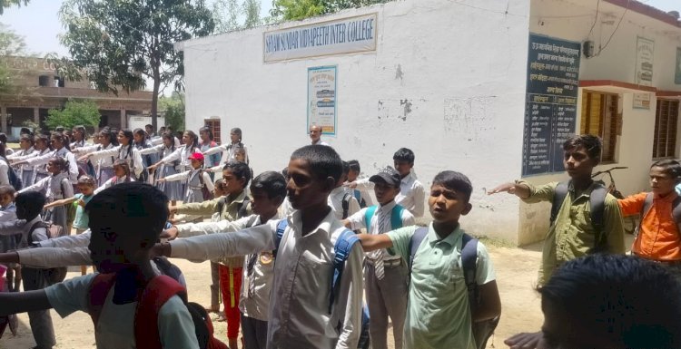 रायबरेली-श्याम सुंदर इंटर कॉलेज के छात्र-छात्राओं ने मतदाताओं को प्रेरित करने का लिया संकल्प