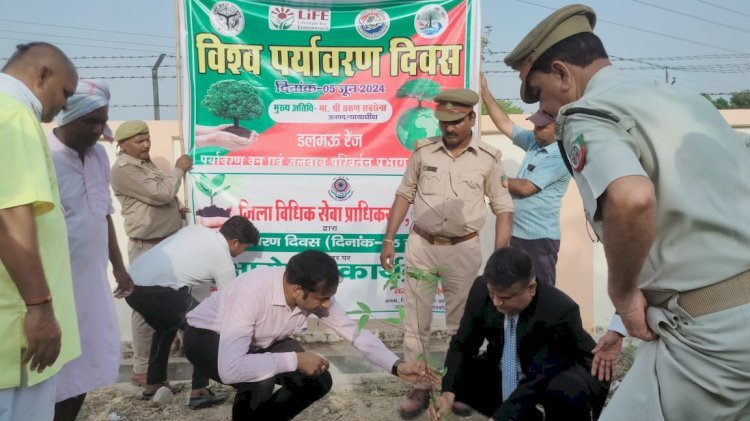 रायबरेली-तहसील परिसर में पर्यावरण संरक्षण के उद्देश्य से वृक्षारोपण किया गया