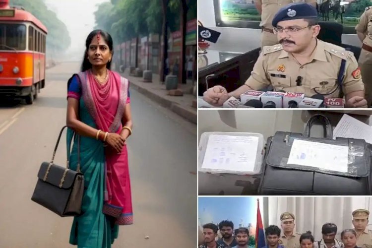 बैग टांगे जा रही थी महिला पुलिस ने रोंका ,तलाशी के दौरान उड़े होश