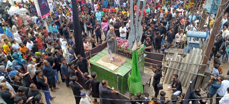 रायबरेली-निकला यौमे अशुरा का जुलूस ,जगह हुआ मातम, दफन हुए ताजिया