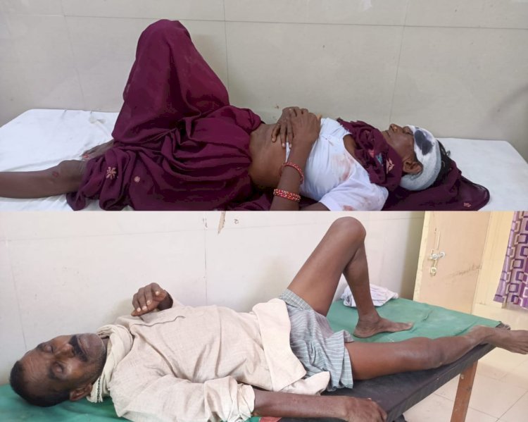 Raibareli-बाइक व मोपेड की टक्कर में दंपति घायल