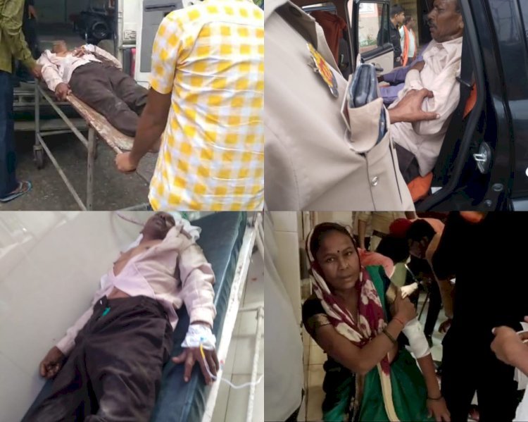 Raibareli-अनियंत्रित लोडर पलटा , एक महिला समेत आधा दर्जन से ज्यादा घायल