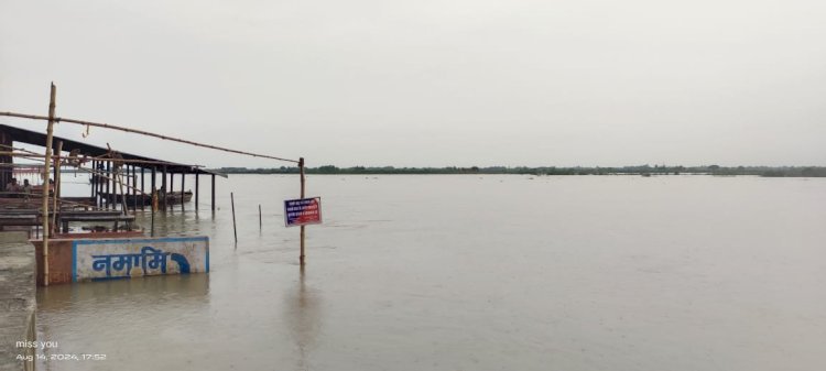 Raibareli-लगातार बढ़ रहा है गंगा का जलस्तर