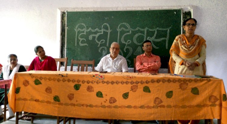 Raibareli-स्वामी सत्यमित्रानन्द महाविद्यालय के प्रांगण में हिंदी दिवस के अवसर पर हिंदी पर चर्चा का हुआ आयोजन