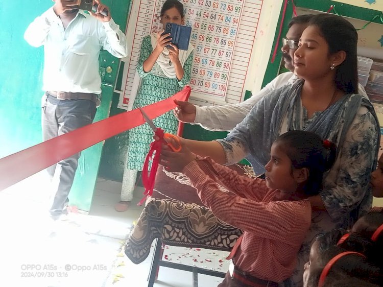 Raibareli-प्राथमिक विद्यालय राजापुर में स्मार्ट क्लास का शुभारंभ