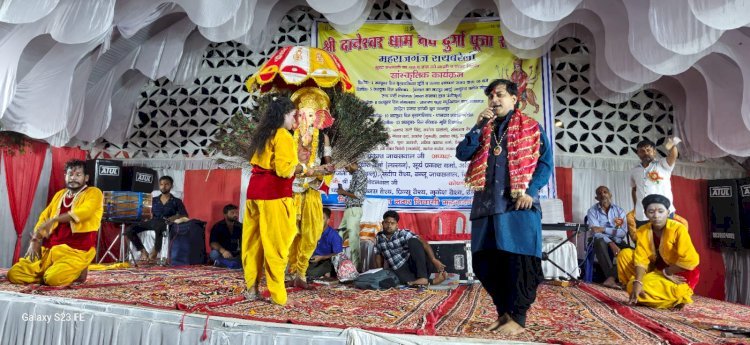 Raibareli-श्री दानेश्वरधाम मंदिर परिसर में जागरण देख मंत्र मुग्ध हुए श्रोता