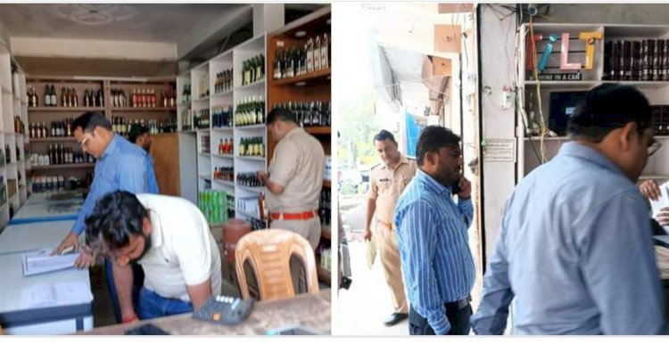 रायबरेली-आबकारी टीम के साथ एसडीएम ने शराब की दुकानों पर मारा छापा 