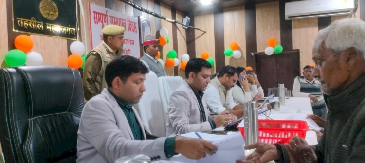 Raibareli-सीडीओ की अध्यक्षता में संपन्न हुआ समाधान दिवस 37 शिकायतों में 4 का निस्तारण