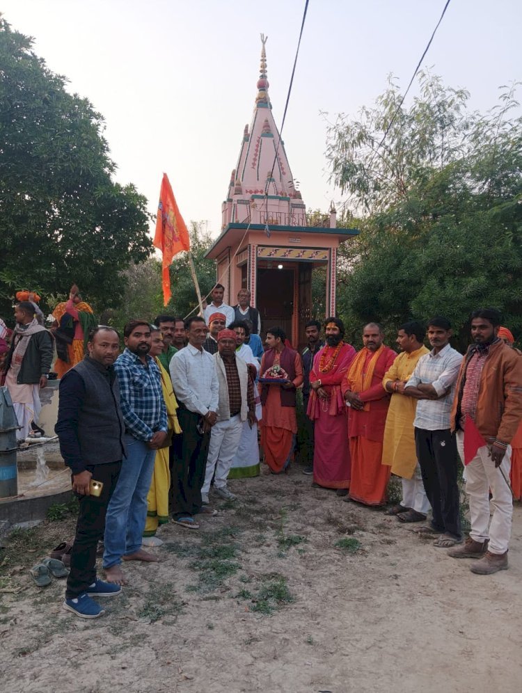 रायबरेली-कलश यात्रा निकालकर आज से शुरू हुआ महायज्ञ