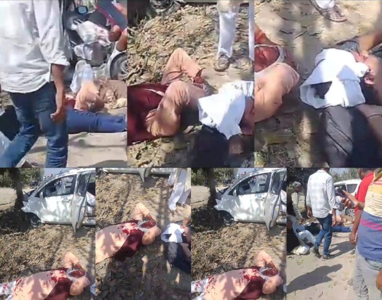 रायबरेली - इनोवा कार पेड़ से टकरायी , आठ घायल