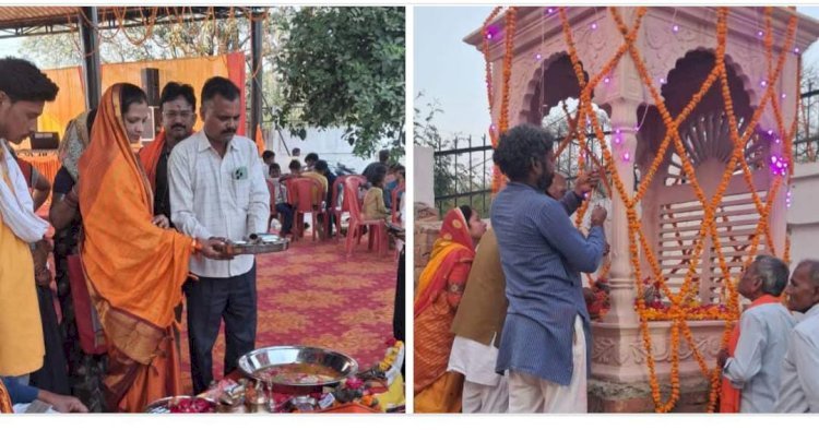 रायबरेली-भगवान शिव की प्राण प्रतिष्ठा और बारात में उमड़ी भीड़ , भंडारे में पहुंचे हजारों श्रद्धालु