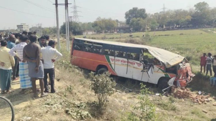 बस गड्ढे में गिरी, धड़ से अलग हो गई युवक की गर्दन; वाराणसी-आजमगढ़ हाईवे पर खौफनाक हादसा