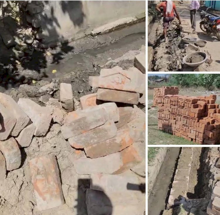 रायबरेली-घटिया निर्माण कार्य में अधिशाषी अधिकारी की कार्रवाई मात्र खानापूर्ति, ठेकेदार के आगे अधिकारी नतमस्तक,, 