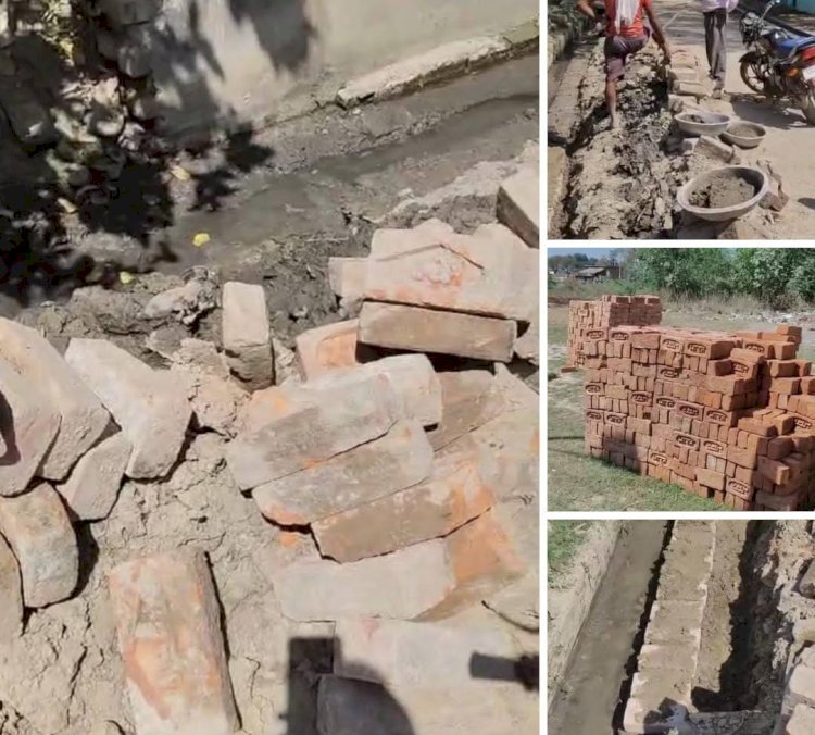 रायबरेली- भ्रष्टाचार:करोड़ों की लागत से बनी इंटरलॉकिंग सड़क और नाली चढ़ी भ्रष्टाचार की भेंट,,, 