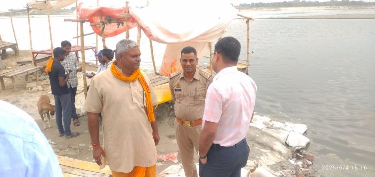 रायबरेली-गंगा दशहरा को लेकर प्रशासन सतर्क , गंगा घाट पर अधिकारियों ने लिया जायजा 