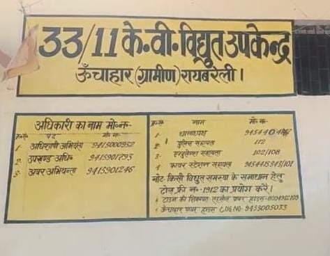 रायबरेली-रिमझिम बारिश से धड़ाम हो गई विद्युत व्यवस्था , 24 घंटे अंधेरे में डूबी रही पांच लाख की आबादी 