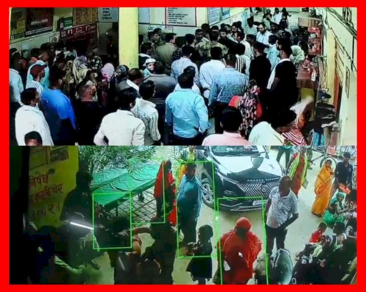 रायबरेली-कार पार्किंग को लेकर अस्पताल में हुई घटना के सीसीटीवी वीडियो वायरल, गार्ड की गुंडई 